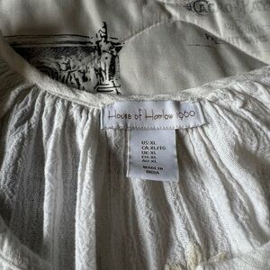 House of Harlow 1960 Cream Blouse